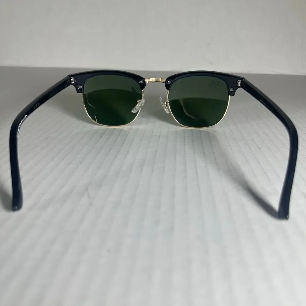 Ray-Ban Clubmaster Sunglasses Black Gold Vintage 21-145 frames only